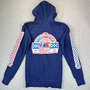 MotoAmerica Fast Victorious AMA Championship Road Racing Full Zip Hoodie medium